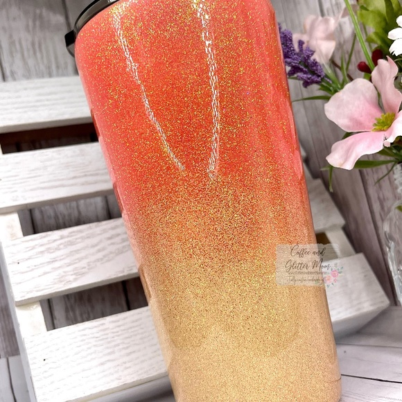 Sunrise Sunburn Sunset Repeat 16oz Slim Pint Handmade Unique One Of A Kind Straw - Picture 6 of 13